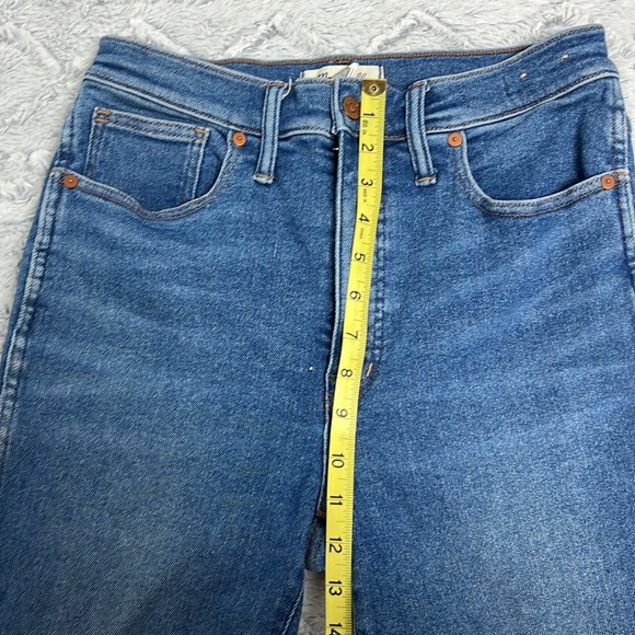 Madewell 10” High Rise Skinny Blue Denim Jeans size 29T - Picture 8 of 11